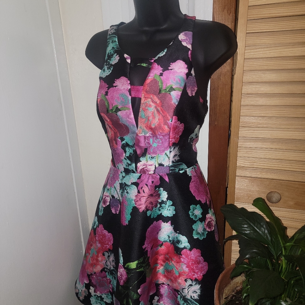 Black Floral Dress